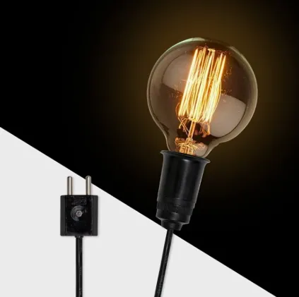 LAMP HOLDER WITH CABLE E27