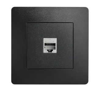 MFZ 1G COMPUTER SOCKET CAT6 7X7 BLACK
