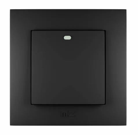 MFZ 1GANG 1WAY SWITCH 16A 7X7 BLACK