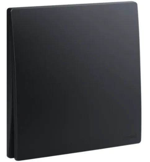 MFZ 4GANG 1WAY SWITCH 16A 7X7 BLACK