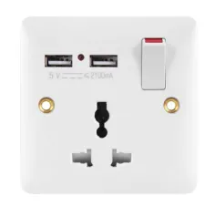 VGT USB SOCKET 13A 7X7