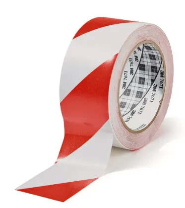 WARNING TAPE RED AND WHITE 2"